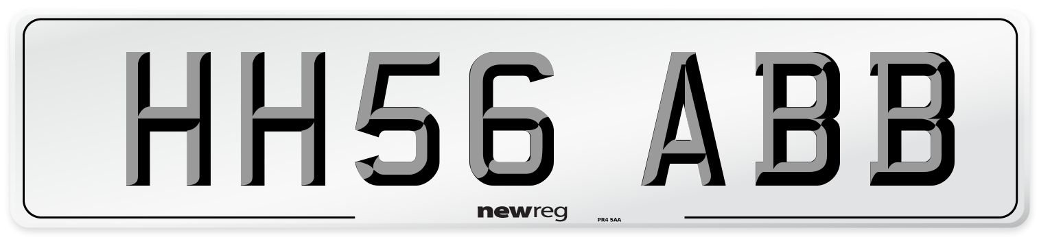 HH56 ABB Number Plate from New Reg